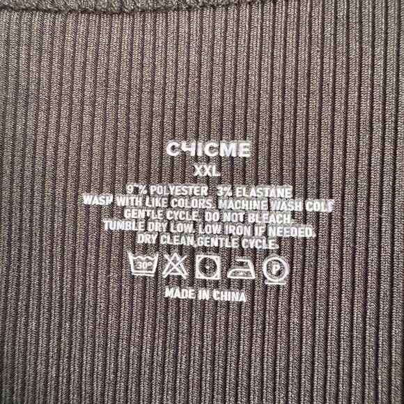 ChicMe Striped Ribbed Tank Top | Racerback Style | Size XXL - Picture 2 of 4